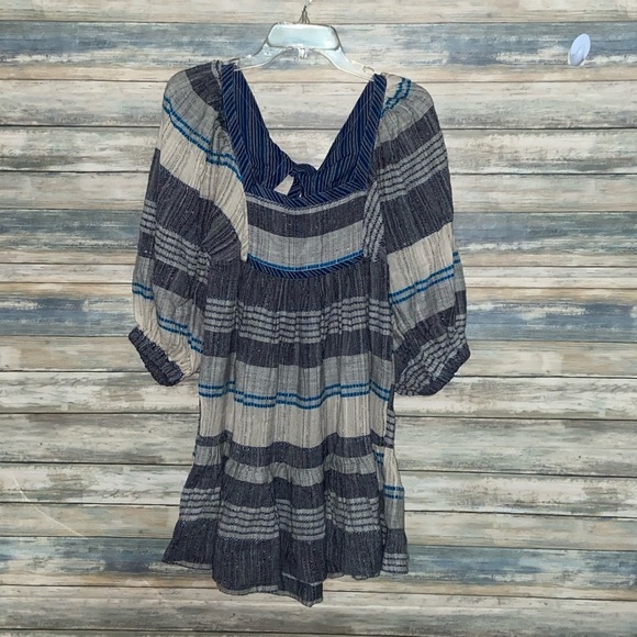 Free people all lined up gray mini dress - Picture 4 of 12